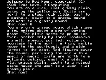 Red Moon (1985)(Level 9)[a2][REDMOON] screen shot game playing